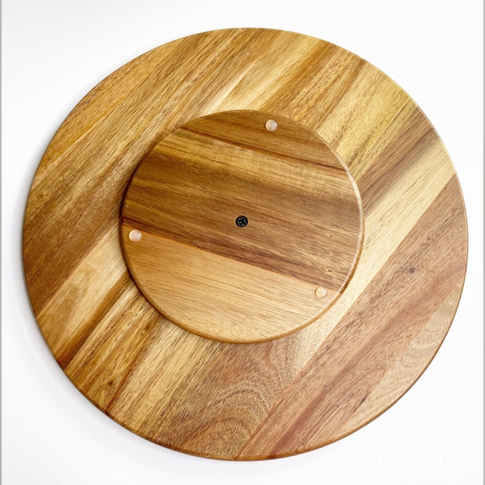 Resin Beach Art Wooden Lazy Susan Functional Decor - Picture 4 of 6